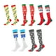 thumbnail image 3 of Minnieouse 1 par de calcetines de nailon con temática navideña para hombres y mujeres, calcetín cálido transpirable de tubo largo para banquetes, medias Medias Árbol de navidad blanco Minnieouse AP012906-02, 3 of 6