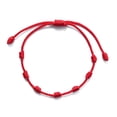 thumbnail image 5 of 2Pcs Good Luck 7 Knots Red String Bracelet With for Wish Card Friendship Bracele, 5 of 10
