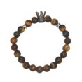 thumbnail image 1 of Pulsera de cuentas de cristal Hugo Corona negra, 1 of 10