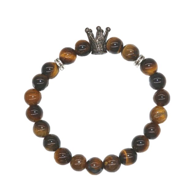 Pulsera de cuentas de cristal Hugo Corona negra