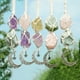 thumbnail image 1 of Descuento Sorpresa, Colgante de coche con piedra de cristal de amatista natural, colgante de estrella con tejido de color energético Akmoler, 1 of 8