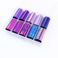 thumbnail image 2 of JERCLITY 10 Rolls Purple Nail Foil Transfer Sticker Kit Nail Foil Sheets Purple Solid Color Foil Nail Art Decals Nail Foil Transfer Stickers Foil Nail Wraps for Foil Nail Art E22, 2 of 3