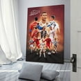 thumbnail image 3 of Cristiano Ronaldo Inspiring Football Poster with Classic Jersey Looks for Fan Room Decor Framed 24x36inch for Fans, 3 of 5