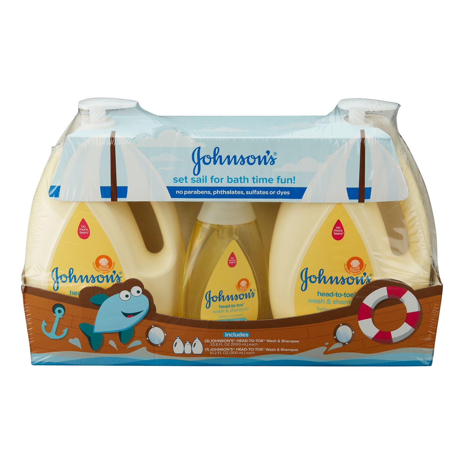 johnson's head to toe wash and shampoo 16.9 oz