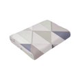 thumbnail image 5 of Vintage Triangle Mosaic Pattern Throw Blanket, Super Soft Anti-Pilling Flannel Bed Blankets, 60"x50", 5 of 8