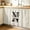Black, variant on Gray Cabinet Curtain 28"Wx51"L,Dustproof Storage Cabinet Curtain with Self Adhesive Tape,Retro Oil Painting Modern Abstract Arts Tall Pantry Cover Drape for Kitchen,Laundry Room,Utility Closet