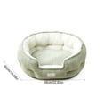thumbnail image 3 of Sahpxhe Washable Dog Bed, Winter Warm Comfortable Round Deep Sleep Plush Pet Bed With Raised Rim For Small Medium Dogs, 3 of 6