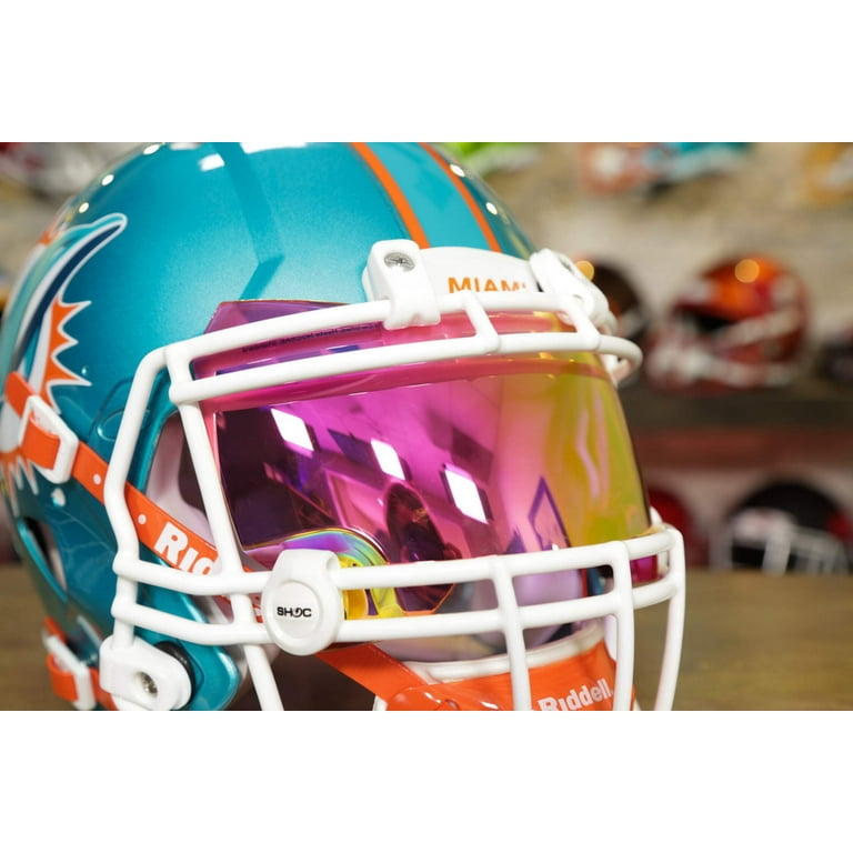 SHOC Zero G Plus Football Visor Pink Mirror