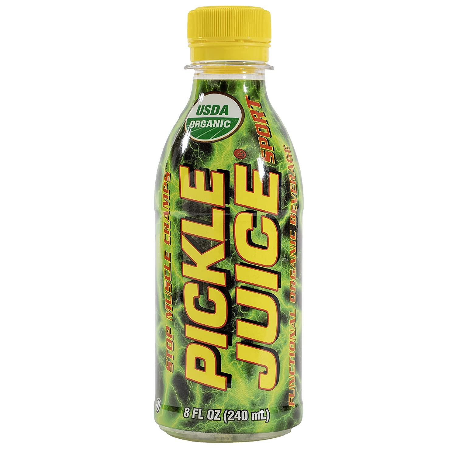 Pickle Juice Sports Drink, 8 oz Bottles, USDA Organic, Muscle Cramp