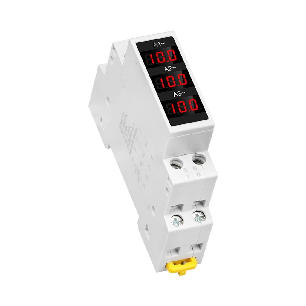 Din Rail Apmere Meter AC80V~500V 1~100A Three Phase Modular Ammeterindicator
