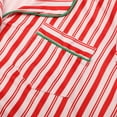 thumbnail image 6 of WhouRiu Christmas Family Matching Pajamas for Mom Long Sleeve Striped Shirt Trousers Holiday Loose Nightwear Winter Pajamas Red,Sized L, 6 of 7