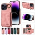 thumbnail image 1 of Nalacover for iPhone 12 Pro Max Ring Holder Wallet Case with Kickstand Magnetic Clasp, Credit Card Slots Holder Premium PU Leather Purse Cover, TPU Bumper Shockproof Anti-Scratches Case,Rosegold, 1 of 17