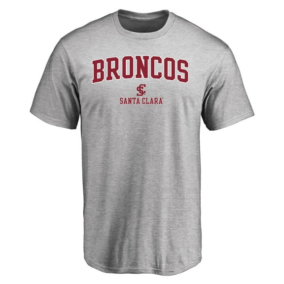 Men's Ash Santa Clara Broncos Proud Mascot T-Shirt
