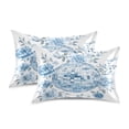 thumbnail image 2 of Dailycode Satin Pillow Case Queen Silk Pillow Cover for Hair and Skin Envelope Closure Disco Ball with Flower 20"x30", 2 of 9