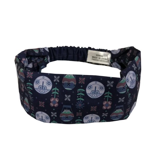 Disney Stretch Headband It's a Small World Print Blue