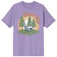 thumbnail image 1 of Adventure Society Road Trip Van T-Shirt à Manches Courtes Col Rond Bleu Brouillard pour Hommes-3TG, 1 of 2