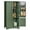 Green, variant on 43'H Pantry Cabinet with 4 Doors, Kitchen Cabinet with 6 Door Shelves, Kitchen Pantry for Living Room, Dining Room, White