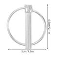 thumbnail image 2 of BESTONZON Plated Silver Heavy Duty Trailer Pin with Ring and Spring Loaded Latch for Rv and Farm Use, 2 of 8