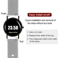 thumbnail image 5 of Uxcell Silicone Watch Band 20mm Soft Rubber Watch Strap with Plated Stainless Steel Buckle for Men Women, Grey, 5 of 6