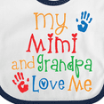thumbnail image 4 of Inktastic My Mimi and Grandpa Love Me Boys or Girls Baby Bib, 4 of 4
