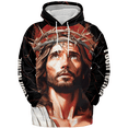 thumbnail image 2 of Lotusprinthandmade Personalized Jesus Christian Hoodie 3D (Lightweight) S-5XL Multicolor (2XL), religious christian hoodie, jesus custom hoodie, 2 of 5
