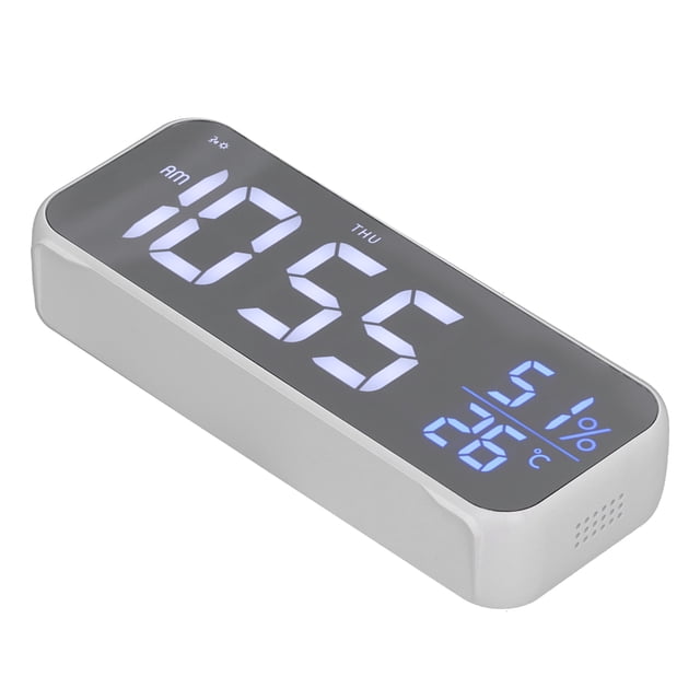 ROLOJ Electrónico de Espejo Inteligente, Carga de Reloj de Aarma Digital para la Oficina para El Dormitorio para el Hogar