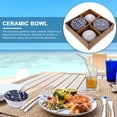 thumbnail image 2 of 1 Set 4 Pcs Japanese Style Ceramic Bowls Blue and White Porcelain Bowl Set, 2 of 8