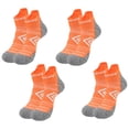 thumbnail image 1 of Calcetín de compresión de tobillo para hombres y mujeres, 4 pares, calcetín de compresión de corte bajo para correr con soporte de tobillo, 1 of 6