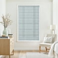 thumbnail image 3 of TWOPAGES 34"x60" Jacquard Cordless Linen Blend Roman Shade Light Filtering Blinds for Living Room, 1 Piece, Oceanstone, 3 of 6