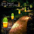 thumbnail image 4 of Luz solar para decoración de jardín, 2 piezas, impermeable, columna de cactus, luz de paisaje, pasillo, jardín, césped, decoración de pasarela, 4 of 5