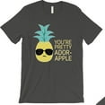 thumbnail image 2 of Pineapple Apple Matching Couple Gift Shirts Cool Grey For Newlyweds, 2 of 5
