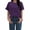 Purple, variant on ManxiVoo Comfortable T-Shirt for Women Cotton Blend with Casual Short Sleeves and Classic Round Neck Top Everyday Wear L Size Beige