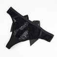 thumbnail image 3 of Women Sexy G-String Thong with Bow Low Waist See Through Panties Breathable Underwear, 3 of 7