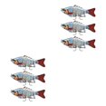 thumbnail image 4 of Greeniant 3 piezas de señuelos de pesca agua salada reutilizable cebo falso Swimbait Crankbait Type1 NO1 Greeniant CBP501935, 4 of 6