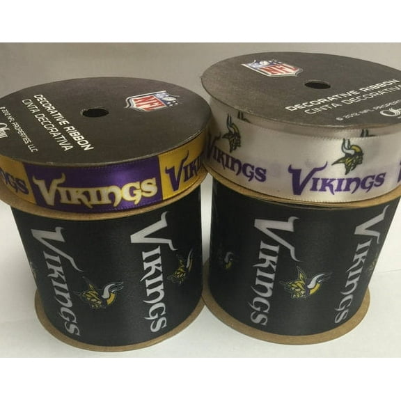 Vikings Printed Ribbon 4 Pack