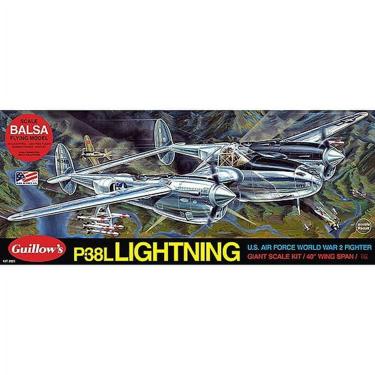 Guillow's Lockheed P-38 Lightning Model Kit - Walmart.com Guillow's Lockheed P-38 Lightning Model Kit - Walmart.com