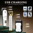 thumbnail image 5 of LQT Professional Hair Clippers for Men, Cordless Electric Hair Trimmer Kit with Beard Trimmer, T-Blade Shaver & 8 Guide Combs for Men's Haircut, Grooming, and Styling, 5 of 7