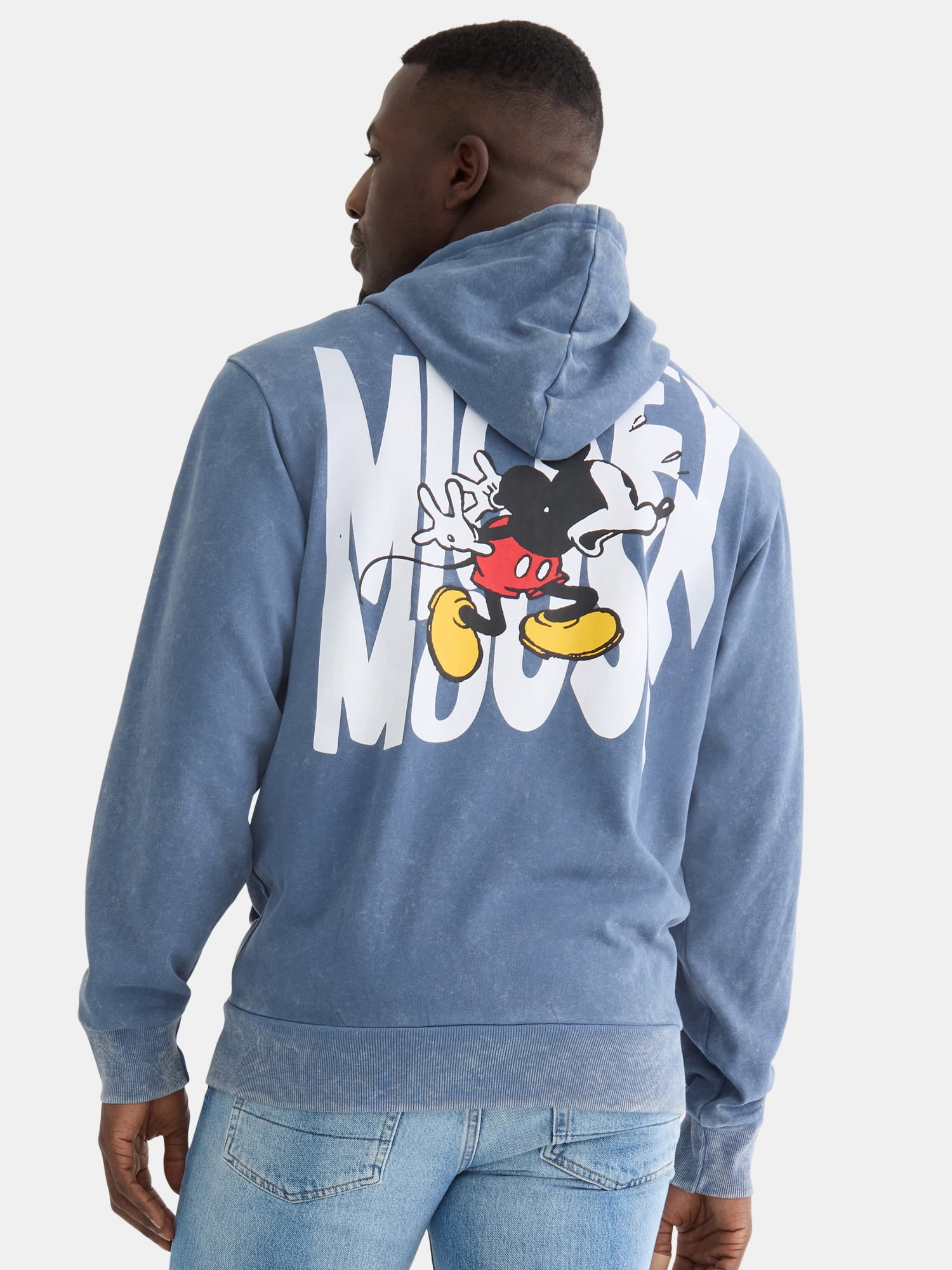 Disney Men's Surprise Mickey Mouse Graphic Print Zip Hoodie, Sizes S-3XL