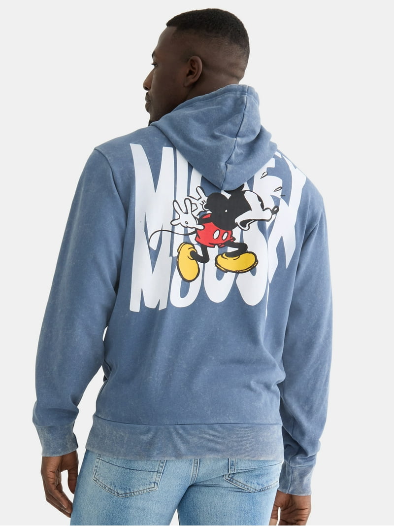 Disney men's Mickey Mouse Zip Hoodie - Sizes S-3XL - Walmart.com