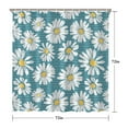 thumbnail image 5 of Waterproof Blue Daisy Shower Curtain 72x72 Inch Boho Style Polyester Unique Shower Curtain for Bathroom Hotel Home Decor with 12 Plastic Hooks, 5 of 5