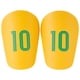 thumbnail image 3 of 1 Par Miniespinilleras Espinilleras Pequeñas Protector Piernas Fútbol (S) Amarillo, 3 of 6