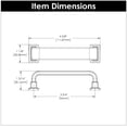 thumbnail image 4 of Belwith-Keeler B077893SN 96 mm CC Brighton Cabinet Pull, Satin Nickel, 4 of 7