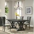 thumbnail image 2 of Roundhill Furniture Grant Nailhead Trim Upholstered Dining Chairs, Set of 2, Beige, 2 of 8
