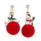 thumbnail image 3 of Pendientes de oreja de asimetría de árbol de Navidad de 2 piezas para mujeres, regalos de , pendientes, joyas Salvador Pendientes de aretes de Navidad, 3 of 10