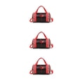 thumbnail image 2 of relayinert Barils Sac à Dos à la Mode et des Articles Résistant aux Rayures en Toute Sécurité Durable Costume Chaussures Robe Sac à Main Noir Court Fil 3Set, 2 of 6