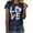Navy, variant on Babysbule Women's Tops Unisex T-shirt Printed Pattern Casual Fashion Soild Color Short Sleeve Tops
