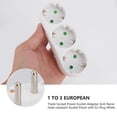 thumbnail image 4 of Triple Power Socket Adapter Socket Adapter Home Travel Power Socket Adapter Socket Panel 16A EU Standard Socket Power Outlet, 4 of 5