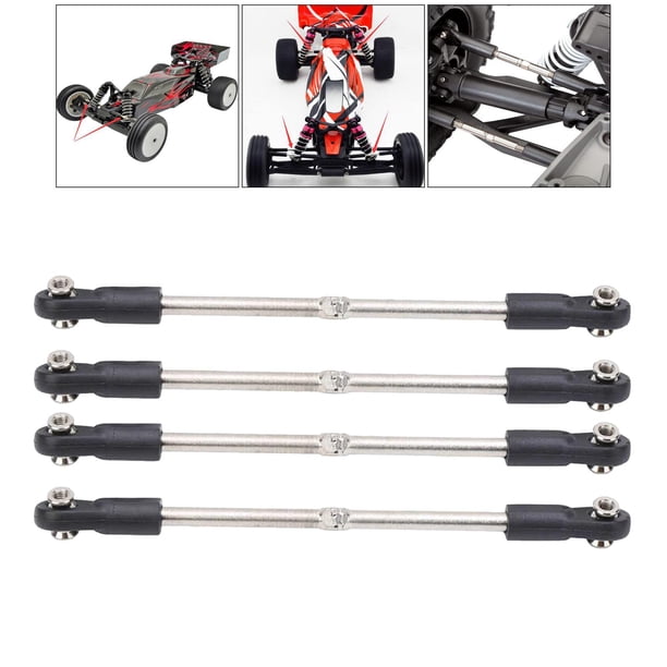 Varillas de dirección RC actualizadas para ZD Racing HSP HPI RC piezas de modelo con tuercas de tornillos - 110G120mm 110-120 mm Yotijar barra de dirección del mini coche