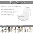 thumbnail image 2 of DYstyle Bar Stool Cover Waterproof Stretch Counter Pub Armless Chair Slipcover,1-8 Pcs, 2 of 3