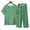 Green, variant on Njoeus Pajama Sets for Women 2 Piece, Pajamas for Women Womens Floral Print Pajama Sets Summer Two Piece Outfits Set Short Sleeve Shirt with Capris Pants Cotton Linen Sleepwear Pjs Set Summer Sets for